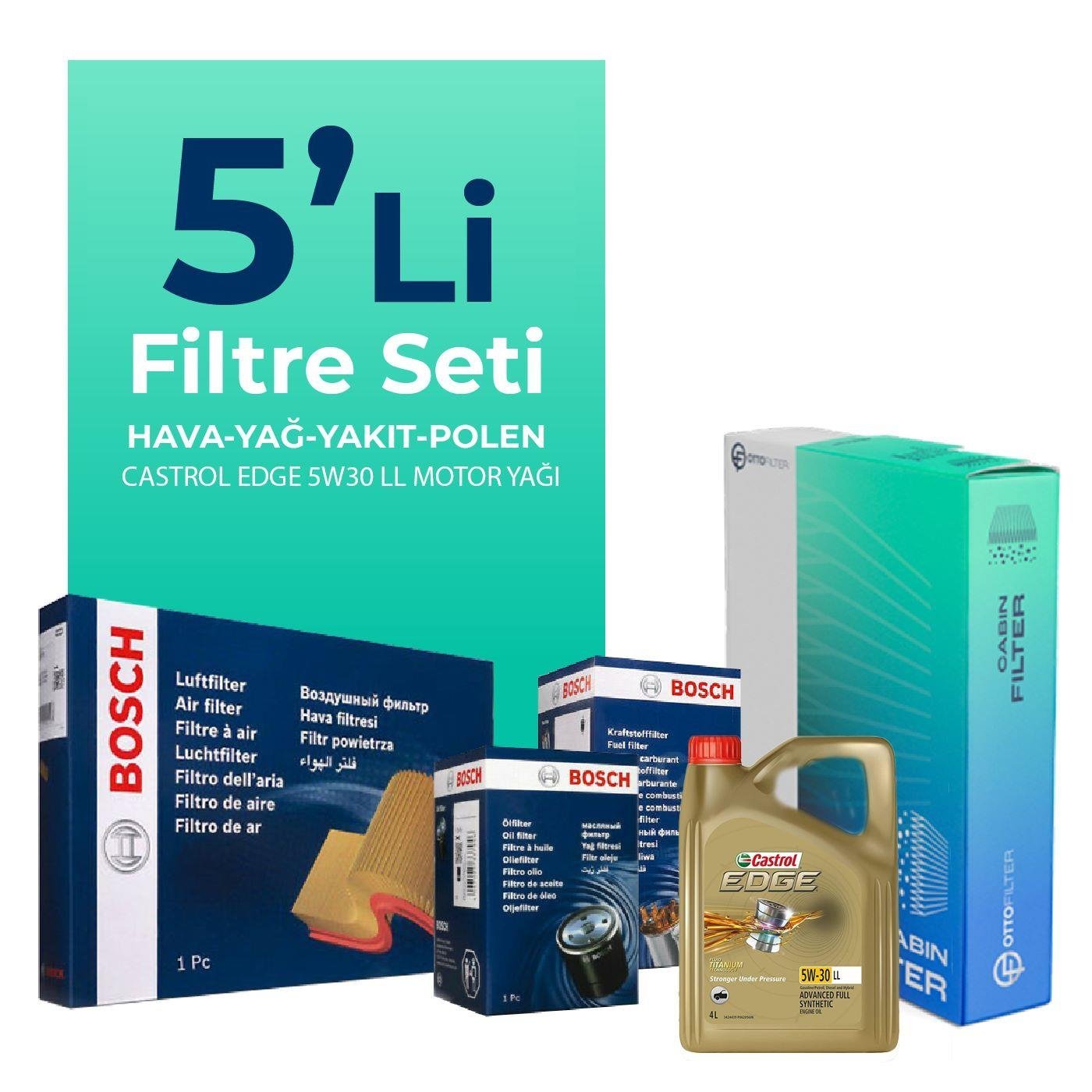 bosch-audi-a3-1-6-dizel-filtre-bakim-seti-castrol-motor-yagli-2012-2019-5-li-69265