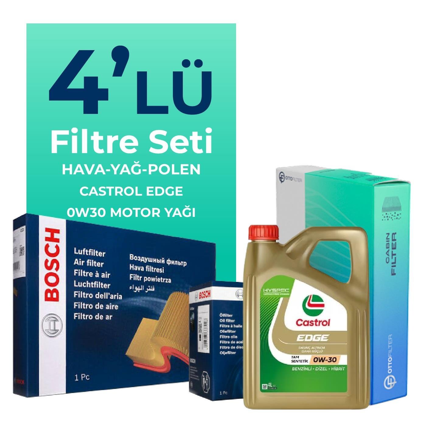 bosch-audi-a6-40-tdi-filtre-bakim-seti-castrol-motor-yagli-2019-2024-4-lu-118576