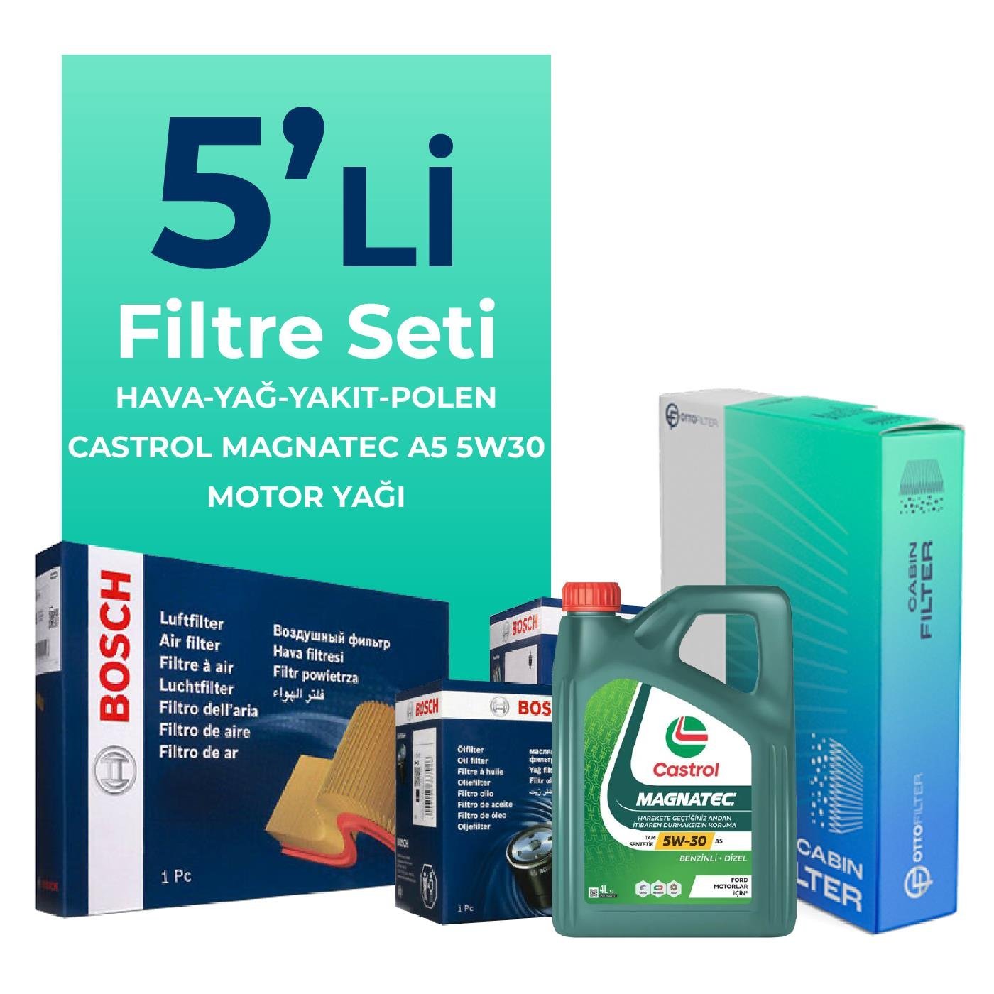 bosch-citroen-c3-1-6-dizel-filtre-bakim-seti-castrol-motor-yagli-2003-2009-5-li-59676
