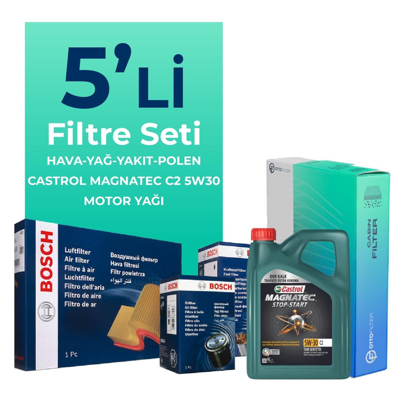 bosch-peugeot-208-1-6-dizel-filtre-bakim-seti-castrol-motor-yagli-2012-2017-5-li-60451