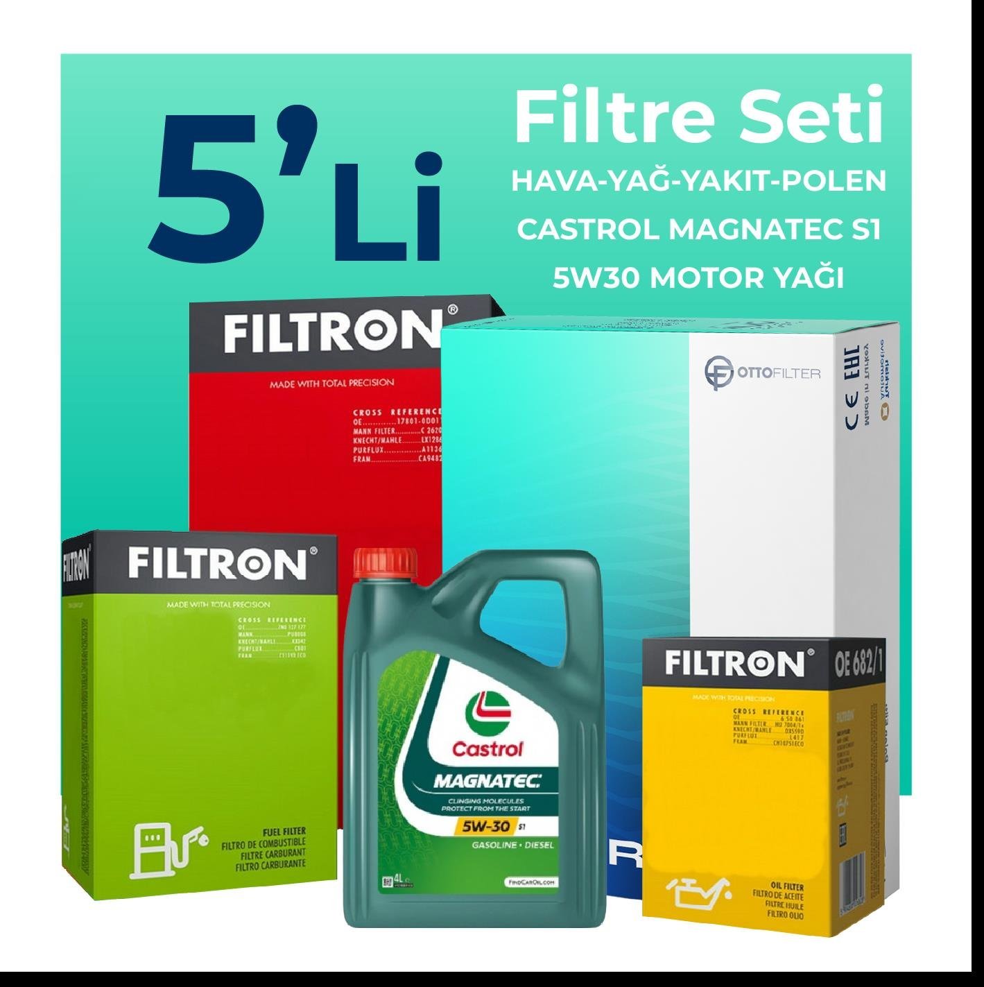 filtron-fiat-500l-1-3-dizel-filtre-bakim-seti-castrol-motor-yagli-2009-2018-5-li-67863