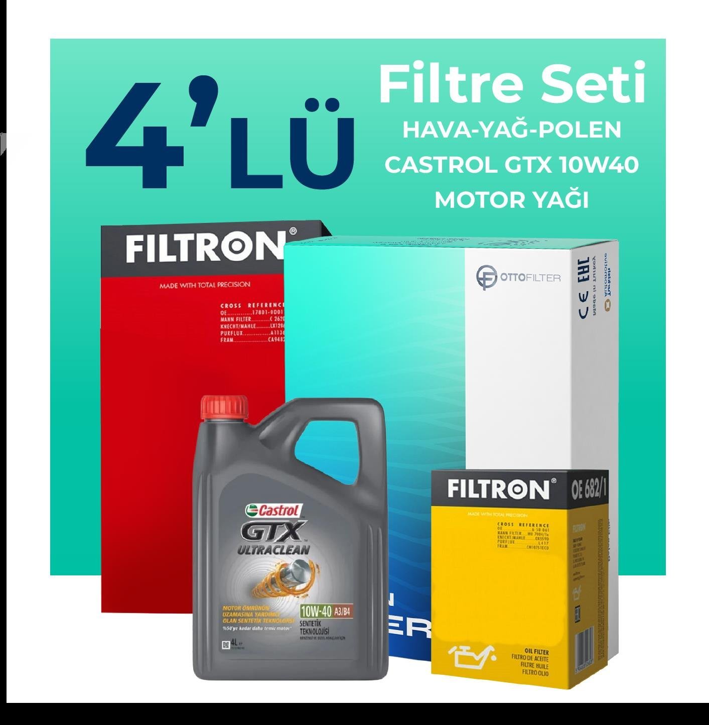 filtron-fiat-panda-1-2-benzinli-filtre-bakim-seti-castrol-motor-yagli-2004-2010-4-lu-58398