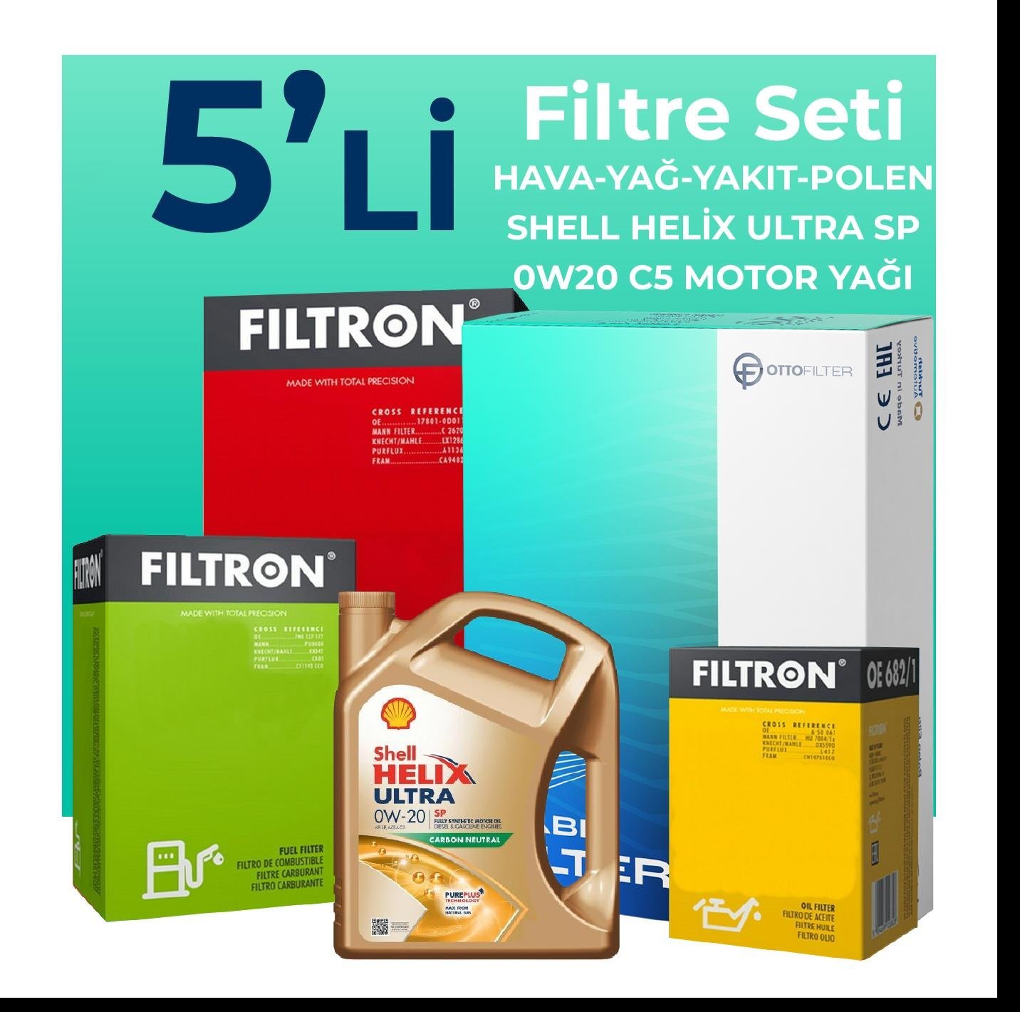 filtron-kia-ceed-1-6-dizel-filtre-bakim-seti-shell-motor-yagli-2019-2023-5-li-109939