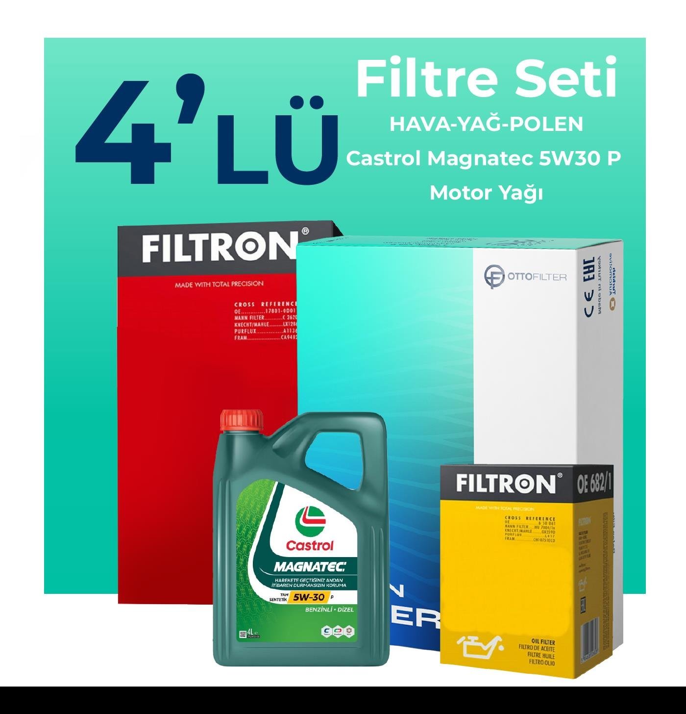 filtron-peugeot-208-1-2-benzin-turbo-filtre-bakim-seti-castrol-motor-yagli-2019-2024-4-lu-104793