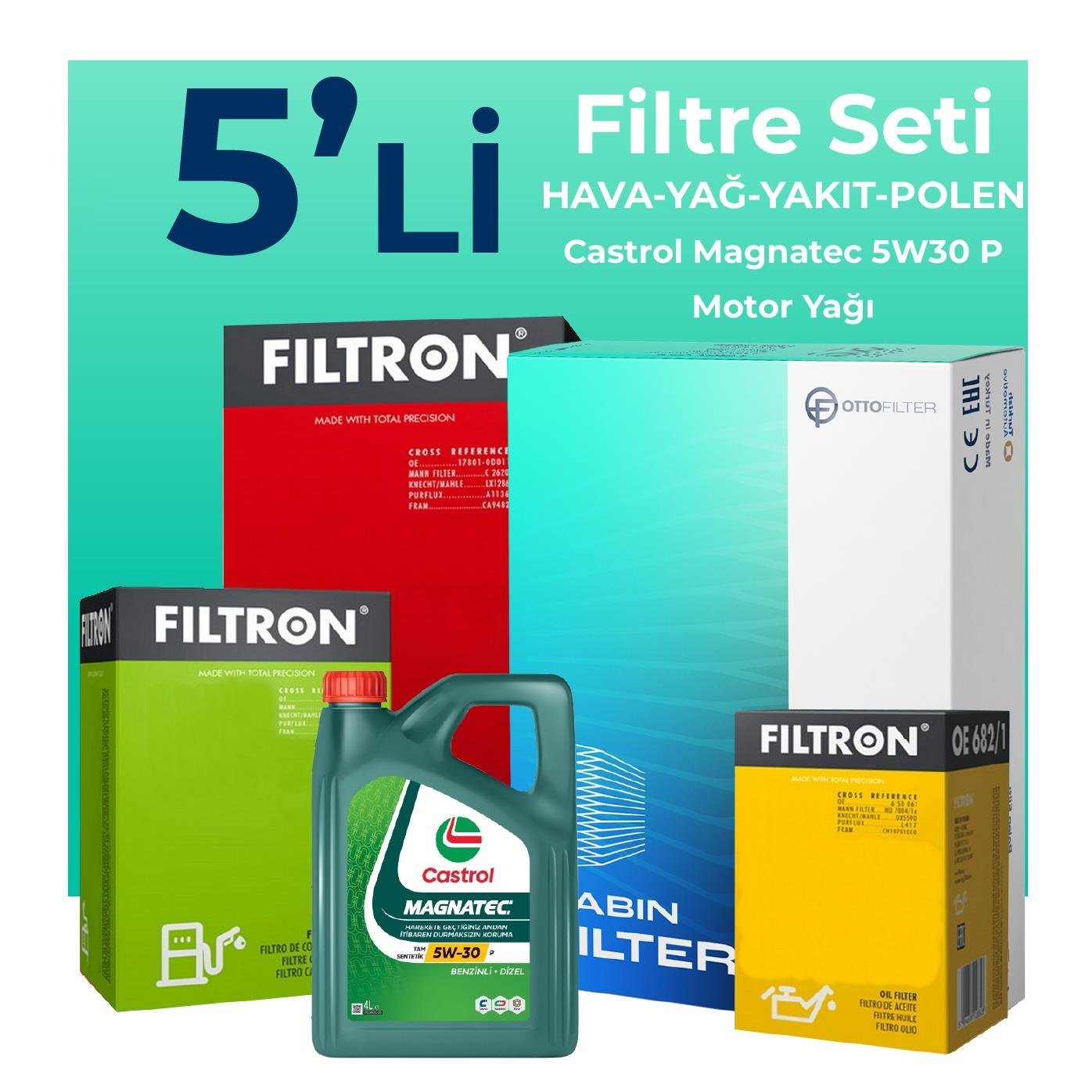 filtron-peugeot-508-1-5-dizel-filtre-bakim-seti-castrol-motor-yagli-2019-2024-5-li-109805