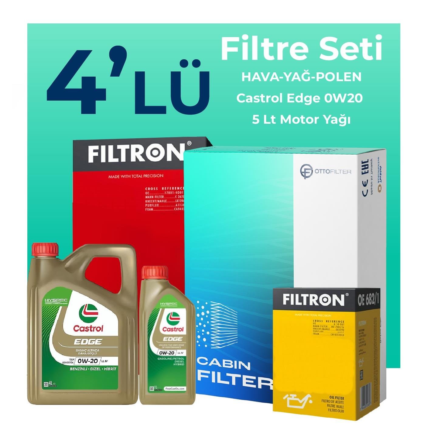 filtron-skoda-scala-1-5-tsi-filtre-bakim-seti-castrol-motor-yagli-2020-2024-4-lu-109632
