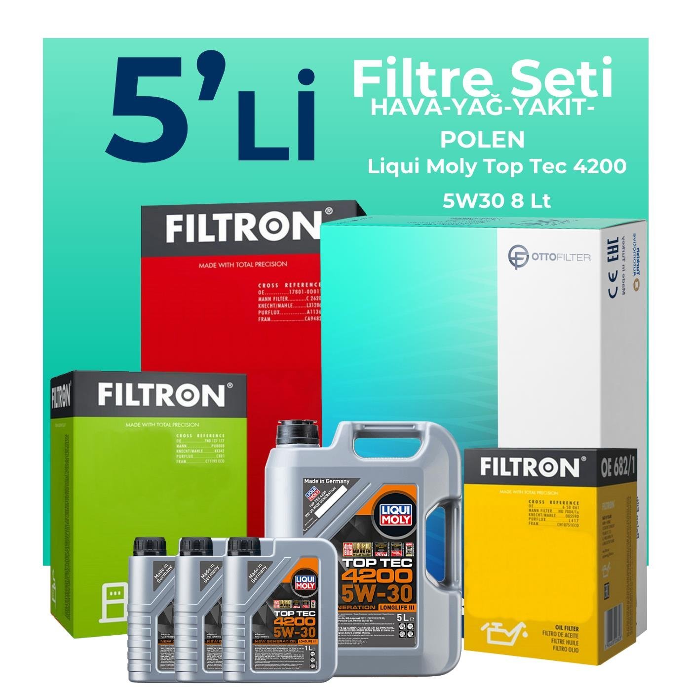 filtron-volkswagen-touareg-3-0-dizel-filtre-bakim-seti-liqui-moly-motor-yagli-2012-2018-5-li-126434