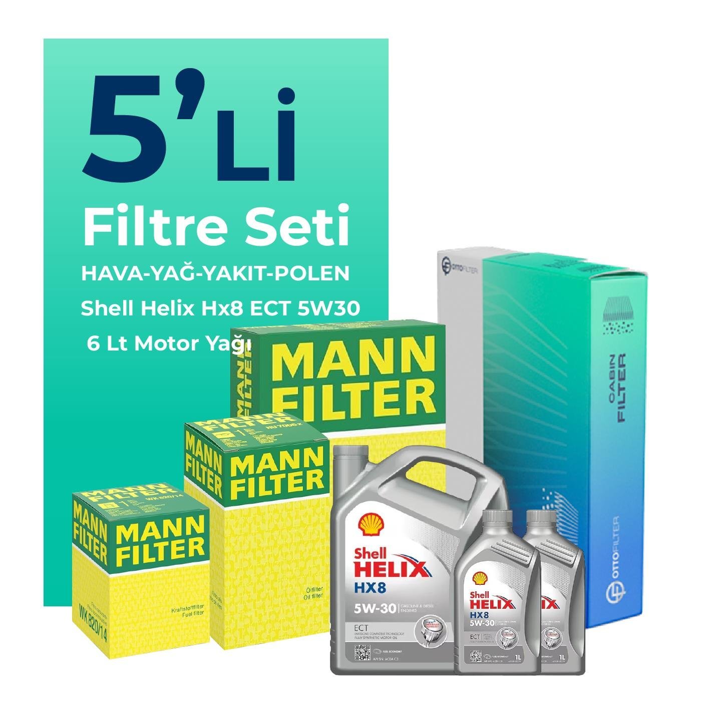 mann-audi-a5-40-dizel-filtre-bakim-seti-shell-motor-yagli-2020-2024-5-li-105136
