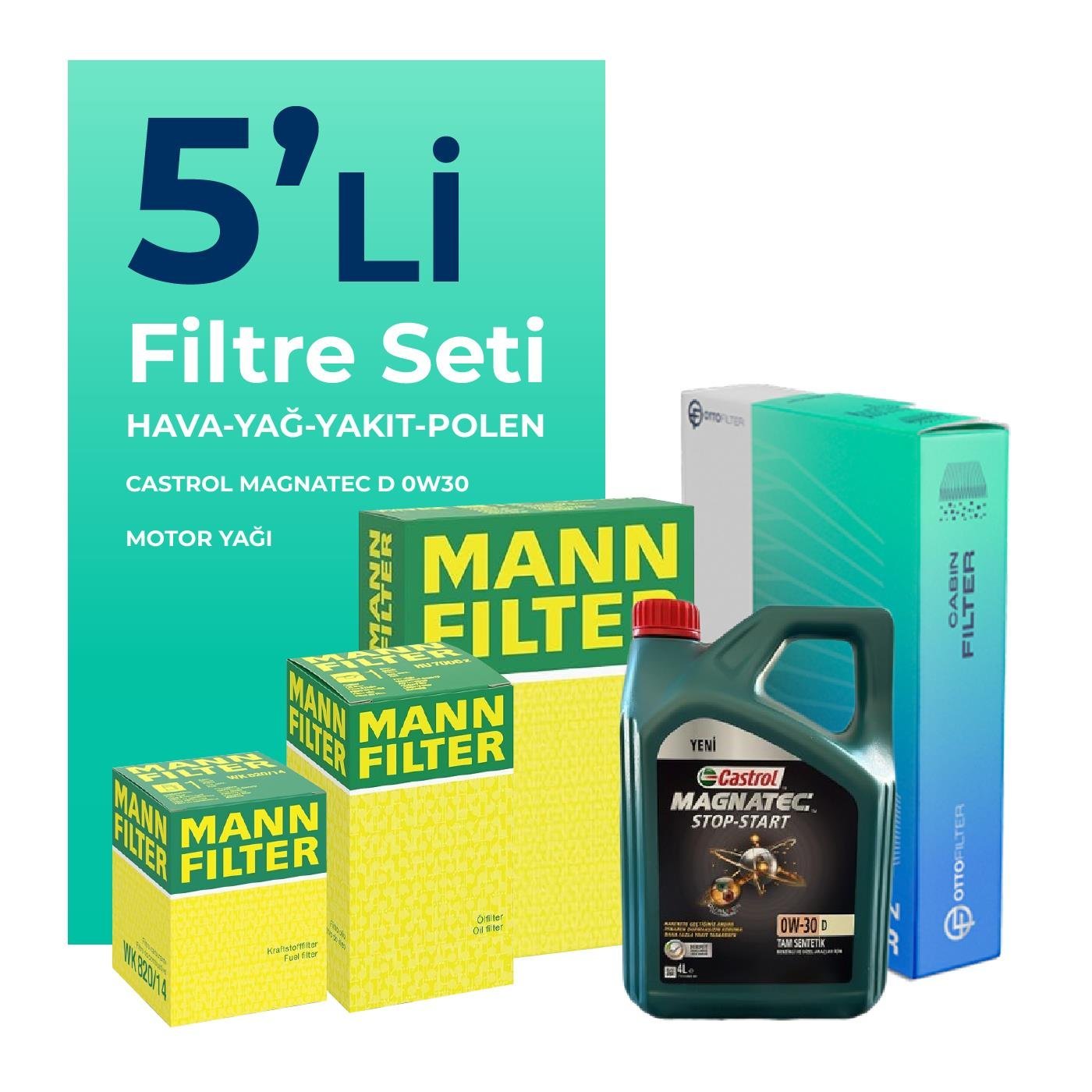 mann-peugeot-boxer-2-2-dizel-bluehdi-filtre-bakim-seti-castrol-motor-yagli-2019-2024-5-li-59301