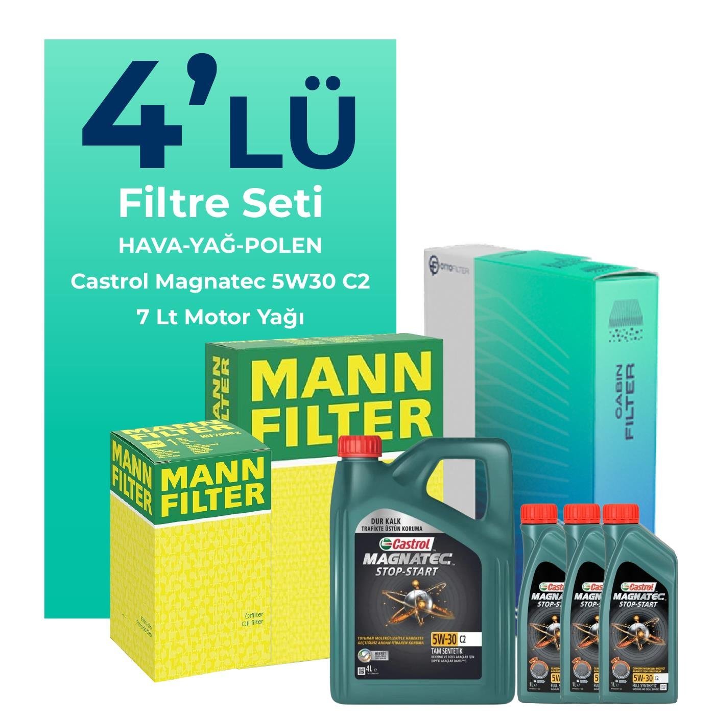 mann-peugeot-boxer-2-2-dizel-filtre-bakim-seti-castrol-motor-yagli-2014-2016-4-lu-107642