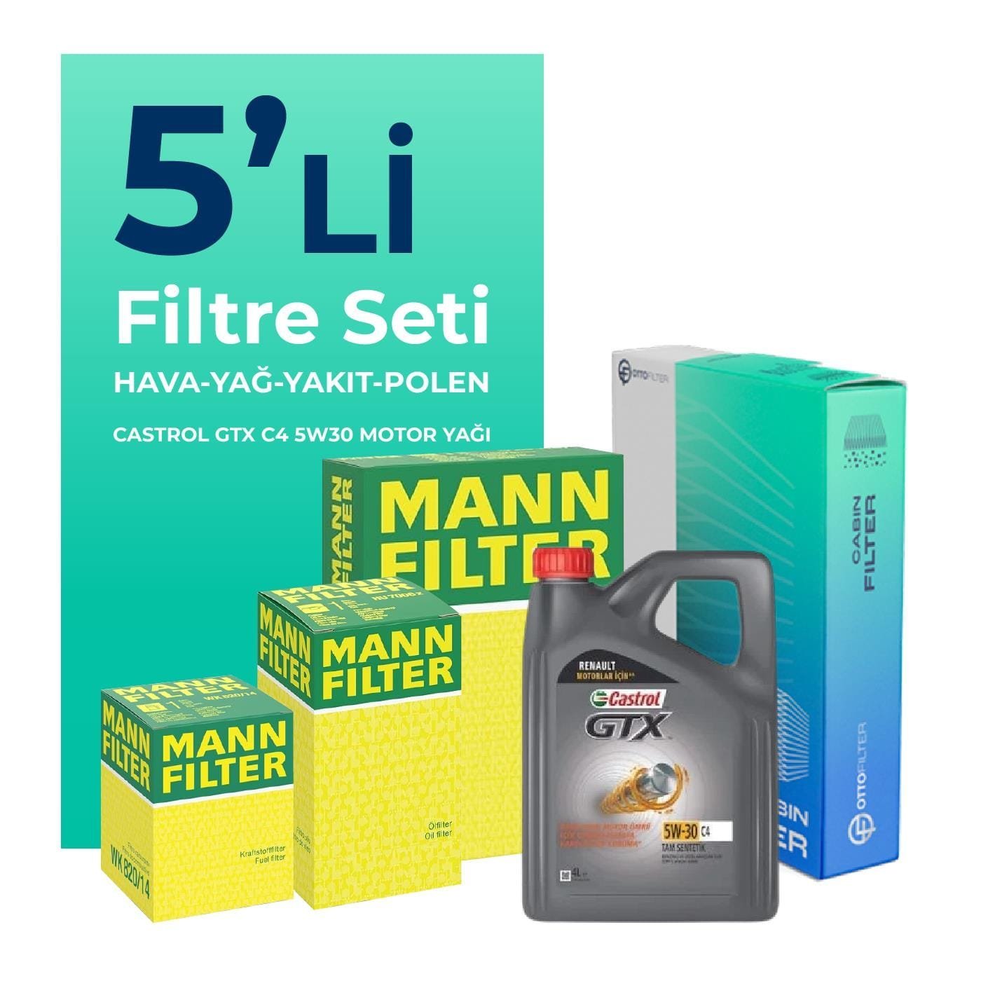 mann-renault-latitude-1-5-dizel-filtre-bakim-seti-castrol-motor-yagli-2010-2015-5-li-58966