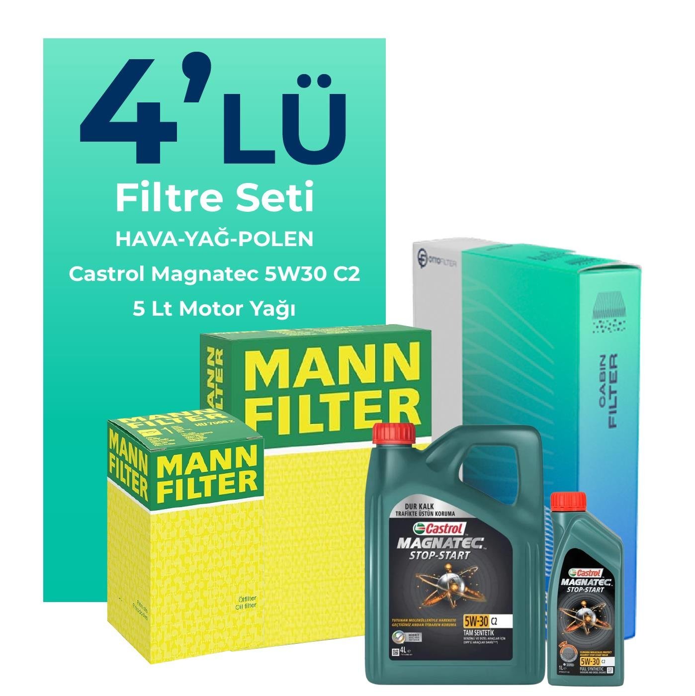 mann-volkswagen-jetta-1-6-benzin-filtre-bakim-seti-castrol-motor-yagli-2006-2010-4-lu-107983